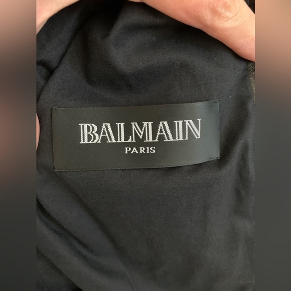 Like new Balmain Leather Biker Jacket - Picture 3 of 11